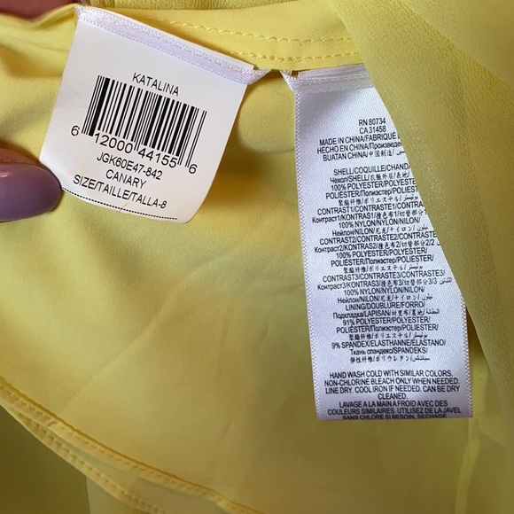 BCBGMaxazria Katalina Chiffon and Lace Dress - Picture 11 of 11